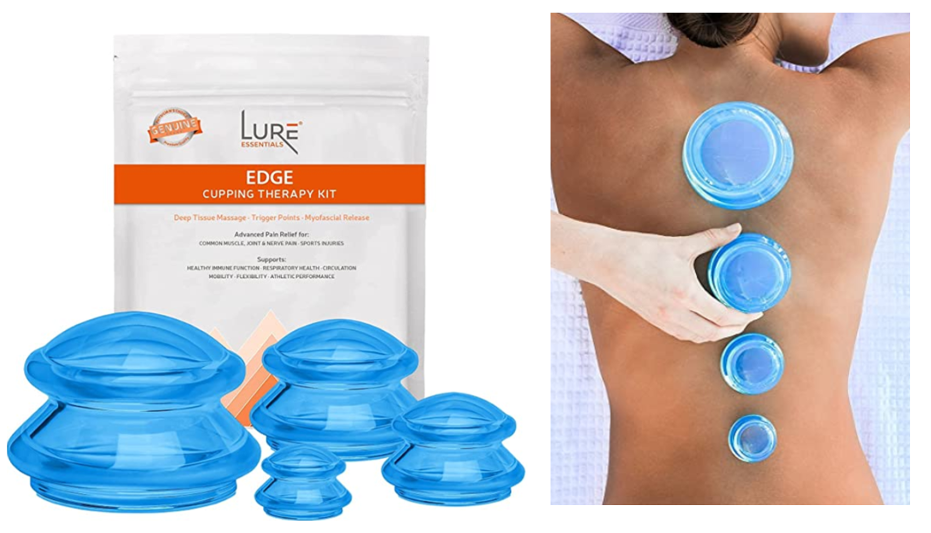  LURE Essentials Edge Cupping Therapy Set - Cupping